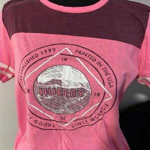Hurley Pink Graphic T-Shirt
